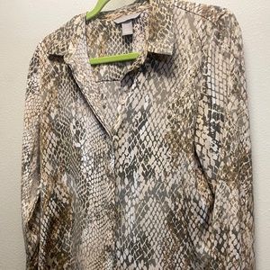 Snake Print Blouse